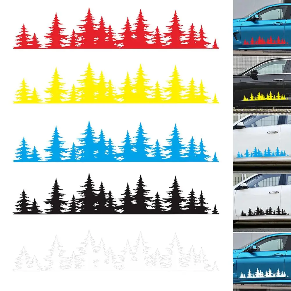 5 Colors Newest Pine Tree Forest Car Custom Vinyl Decal window Graphic Sticker Mountain Coast | Автомобили и мотоциклы