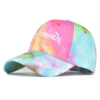 baseball cap for women girl snapback hat tie dye a variety of color cap hip hop fitted cap hats for women grinding multicolor