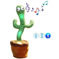 dancing cactus toys speak electronic plush toys twisting singing dancer talking novelty funny music luminescent gifts bluetooth
