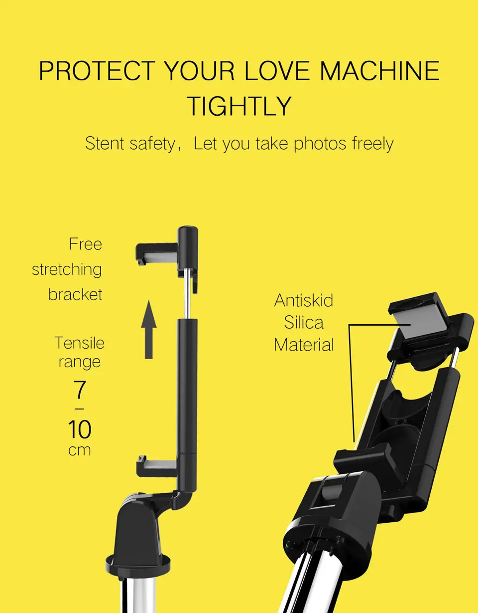 Беспроводная селфи палка 3 в 1 с Bluetooth складной мини штатив расширяемый монопод