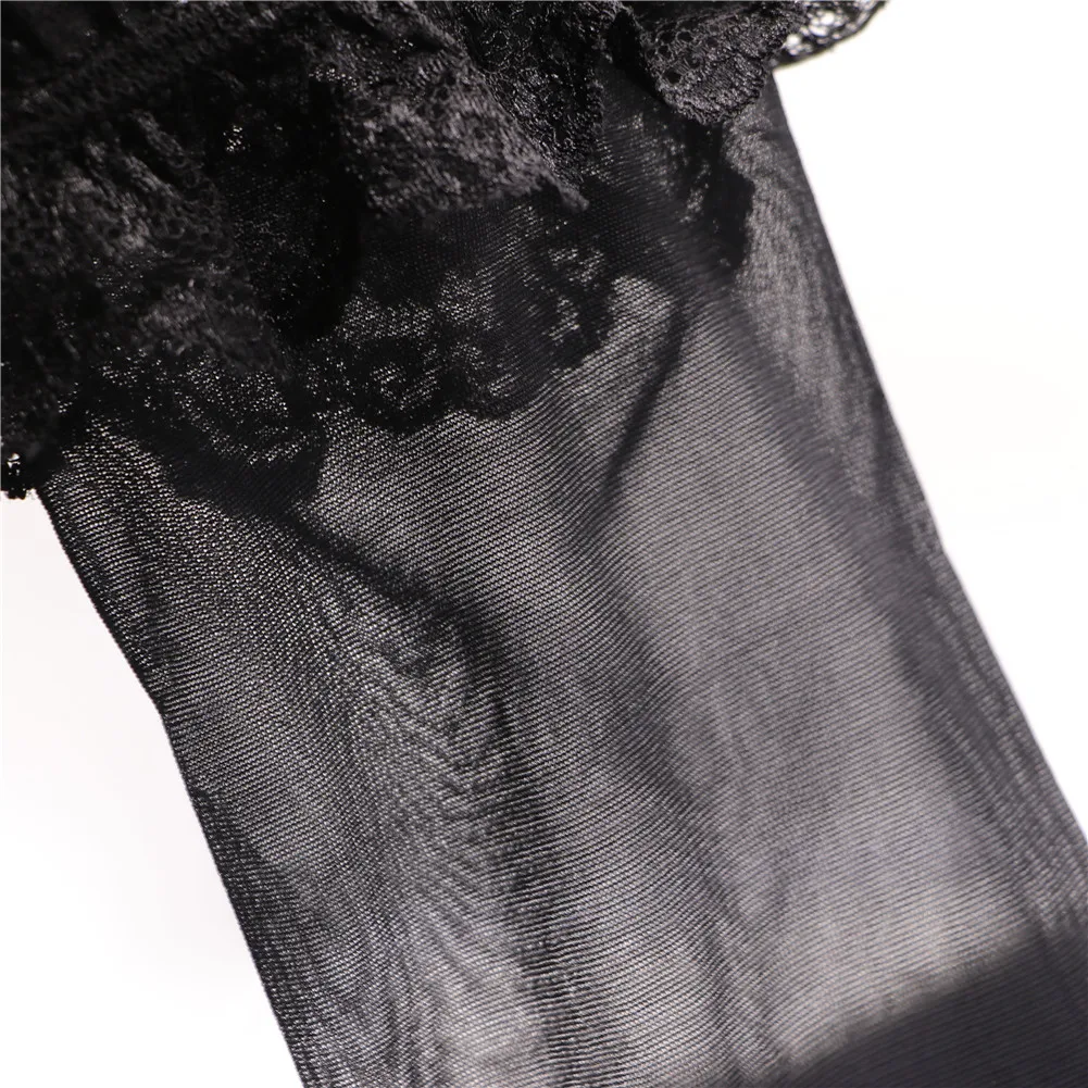 Пикантные женские кружевные черные/белые подвязки свадебные пояса и чулки 2