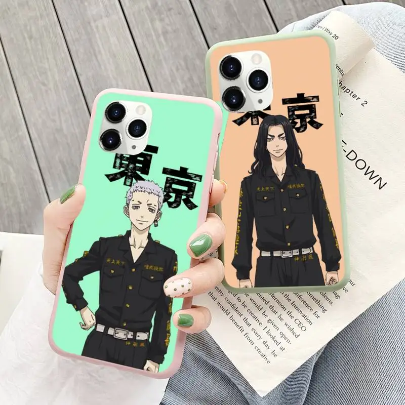 

Tokyo Revengers Phone Case Candy Color for iPhone 6 6S 7 8 11 12 XS X SE 2020 XR mini pro Plus MAX mobile bags Anime Cartoon