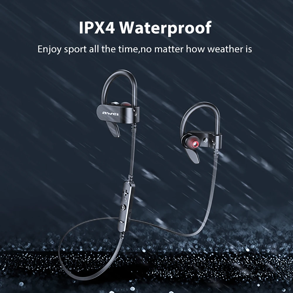 Наушники вкладыши Awei WT50 Спорт на открытом воздухе Hi Fi стерео Шум шумоподавлением