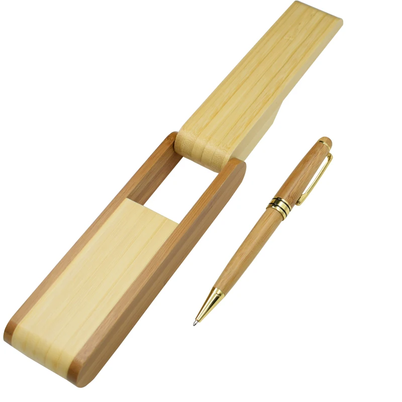Набор бамбуковых ручек с чехлом и аксессуарами для письма канцелярские
