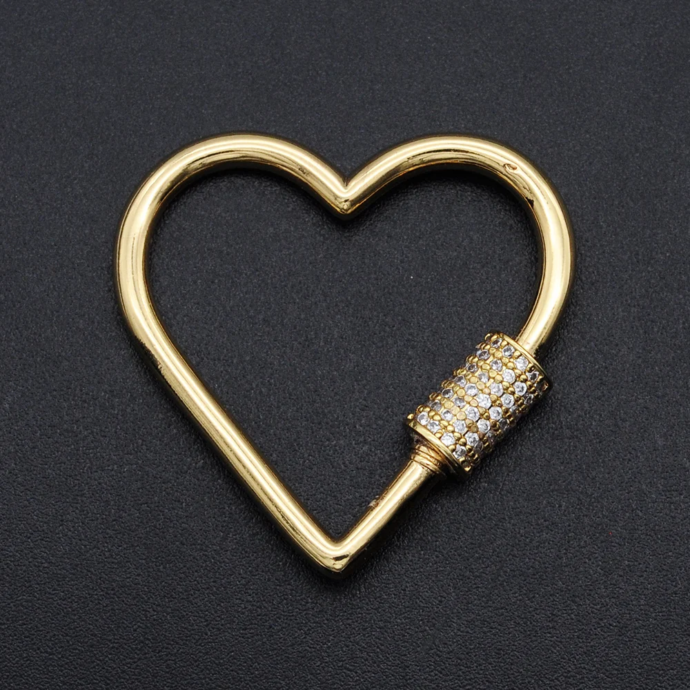 

Fabulous Diy Butterfly CZ Clasp Wholesale Heart Necklace Pendant Zircon Hamsa Hand Connector Clasps For Apple Jewelry Making