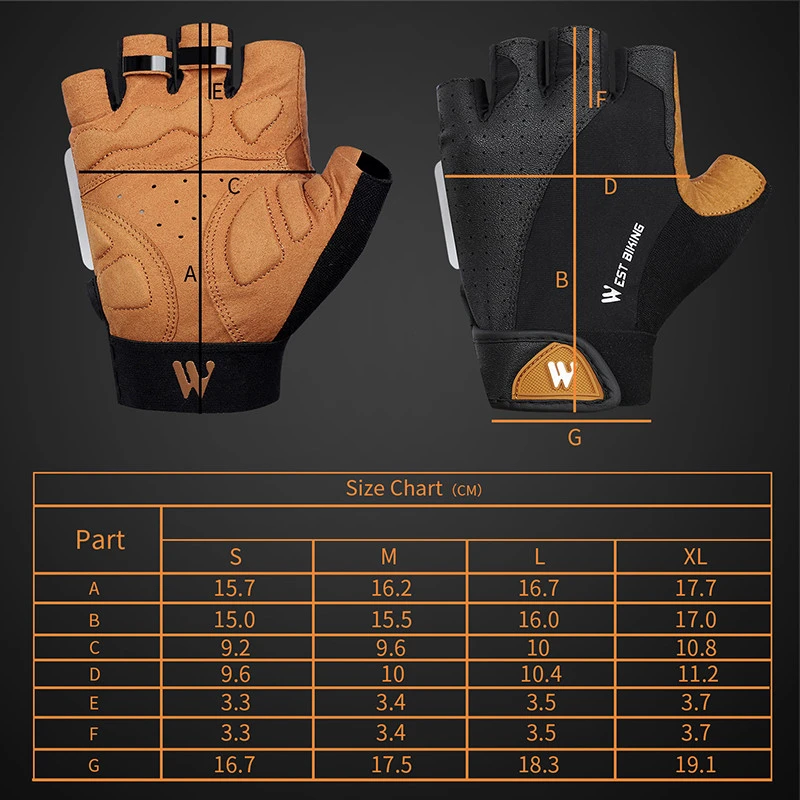 

Anti-slip Breathable Half Finger Bike Gloves Cycling Gloves Summer Sports Anti-sweat Bicycle Gloves For Men Women