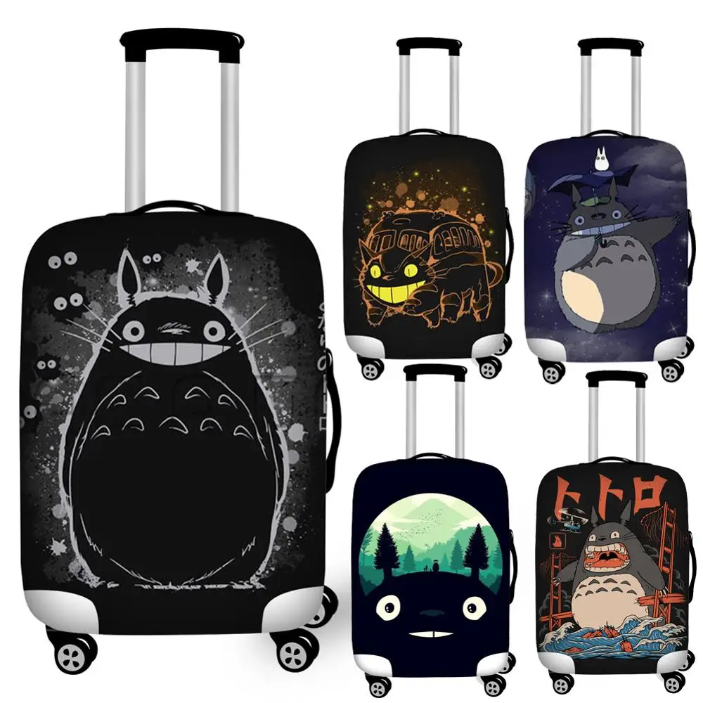 Cartoon Anime My Neighbor Totoro Luggage Cover Waterproof 18''-32'' Travel Suitcase Protective Dust Covers Elastic Baggage |