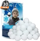 30 шт. 7 см реалистичные поддельные мягкие снежные шары для игры в бой рождественские забавные интерактивные игрушки для улицы зимние спортивные игрушки