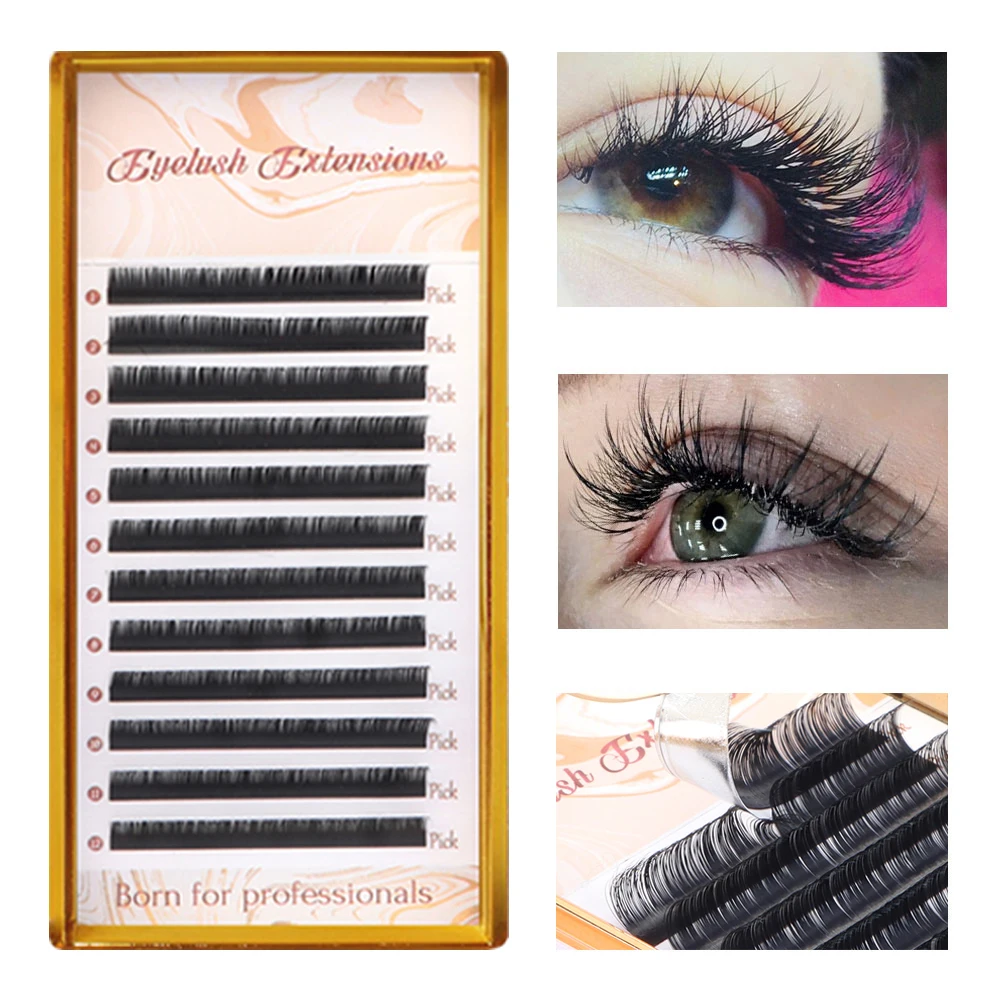 

Individual Eyelash Lashes Premium Black Eyelash Faux Mink Maquiagem Cilios Professionals Soft Mink Eyelash Extension