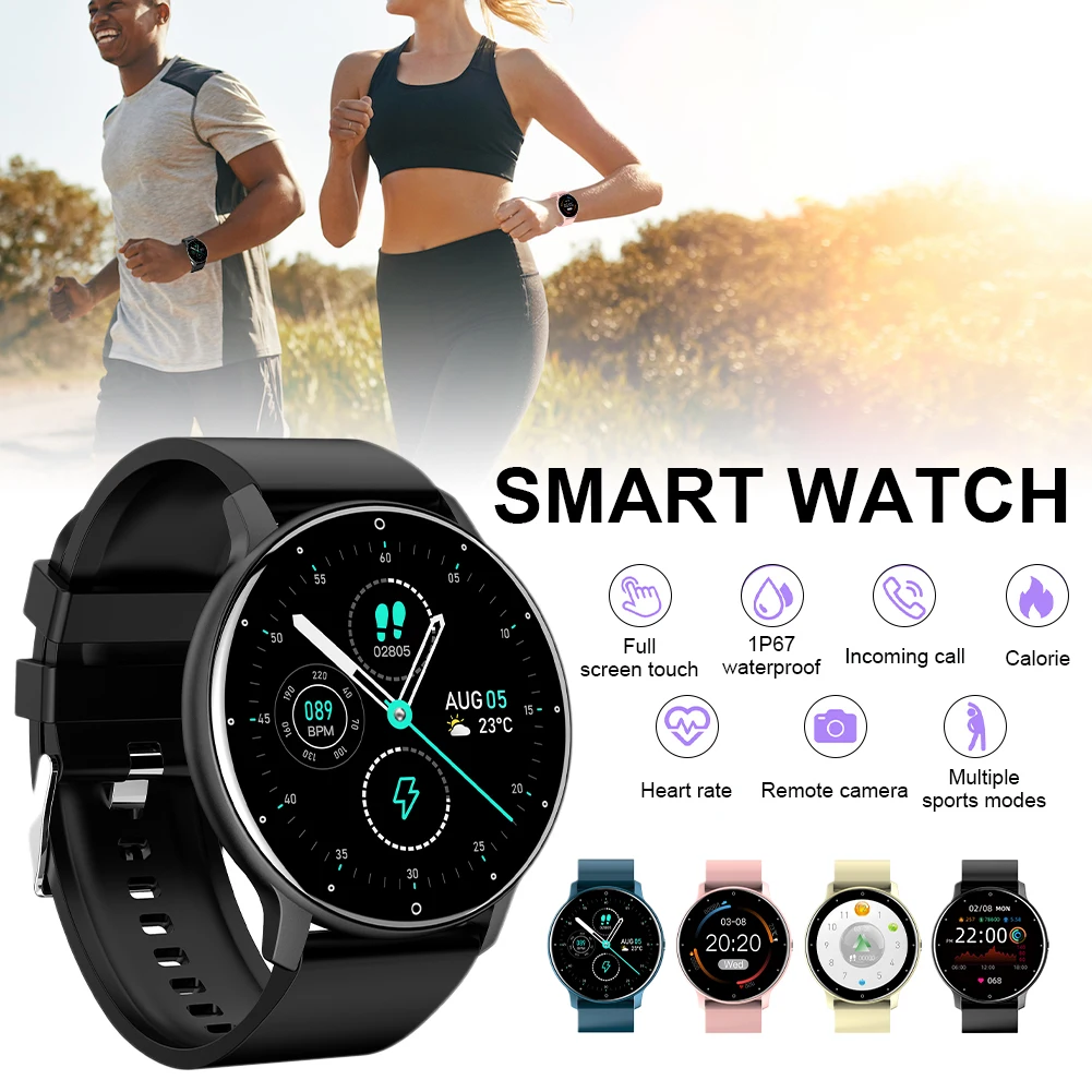 

ZL02 Smart Watch Men Women Waterproof Heart Rate Blood Pressure Monitor Fitness Sports Smartwatch for iPhone Android 2021 Gifts