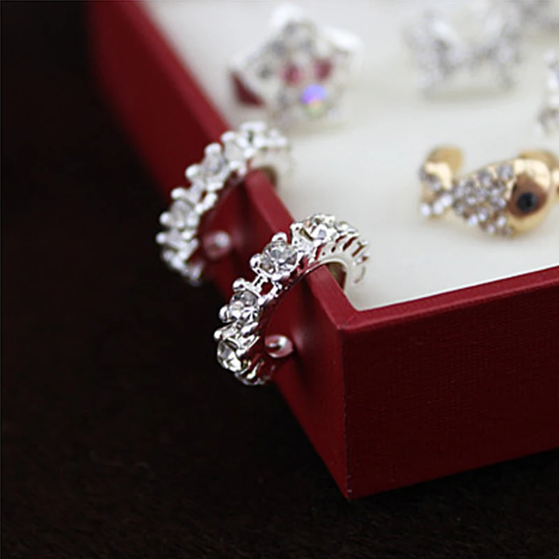 1 шт. модное женское очаровательное хрустальное кольцо Серьги Геометрические