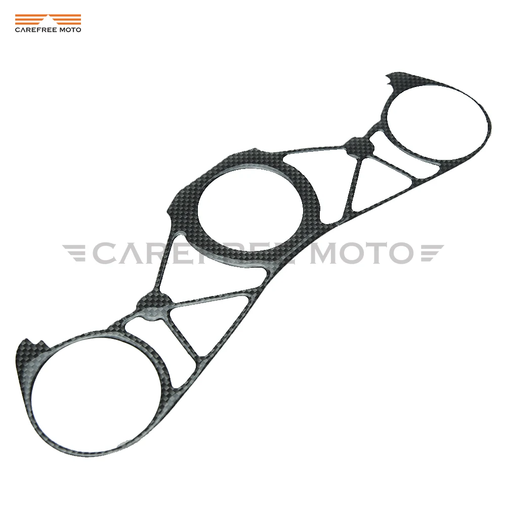 Мотоцикл углеродного волокна шаблон Топ тройной зажим хомут стикер чехол для YAMAHA
