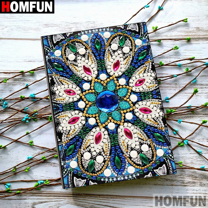 NB22 HOMFUN A5 блокноты 5D DIY алмазная живопись специальная форма Дневник Книга Алмазная вышивка крестиком Стразы Декор подарок - Цвет: NB22