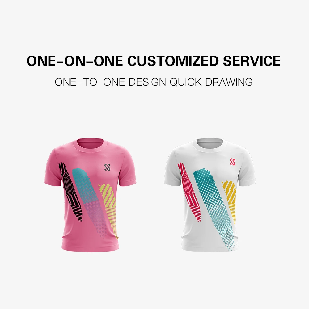 

Wholesale Sportswear Badminton Shirts Custom Diy team shirts personalized customization Sport Quick Dry Running Shirts Training