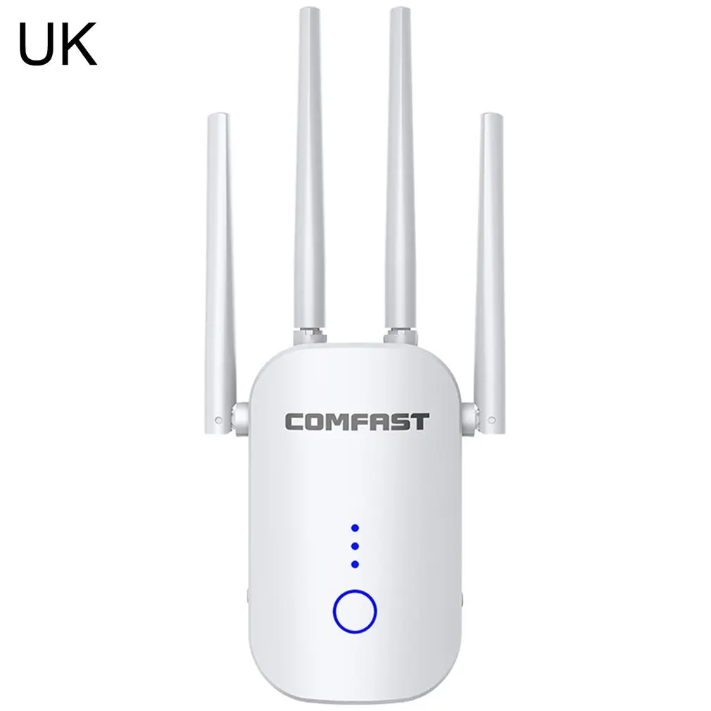 

WIFI Signal Amplifier WR758AC Dual-frequency Four-antenna 1200M Multi-function Wireless Repeater Mini Signal Amplifier