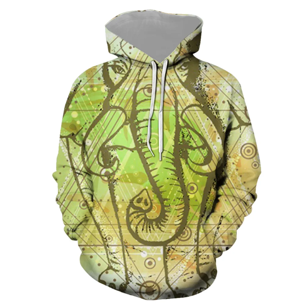 

3D print elephant Print Convertible Hoodie Sweatershirt Tops Sweatshirt man customer design Sweatshirts man's Plus Size WY66