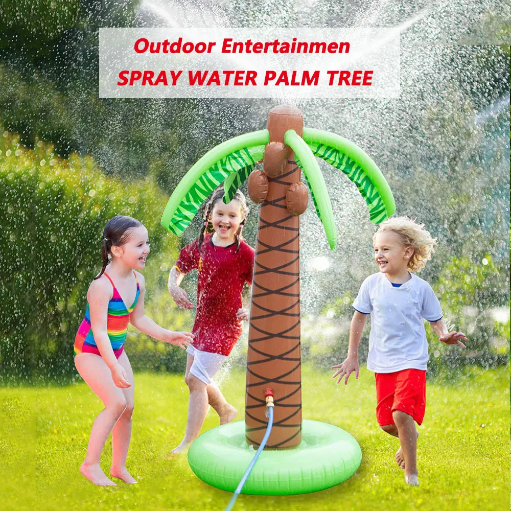 Надувная спринклерная Пальмовая игрушка для развлечения на открытом воздухе