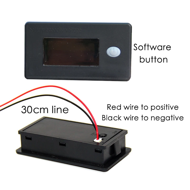 Тестер напряжения с ЖК дисплеем 12 72 в|Тестеры аккумуляторов| |