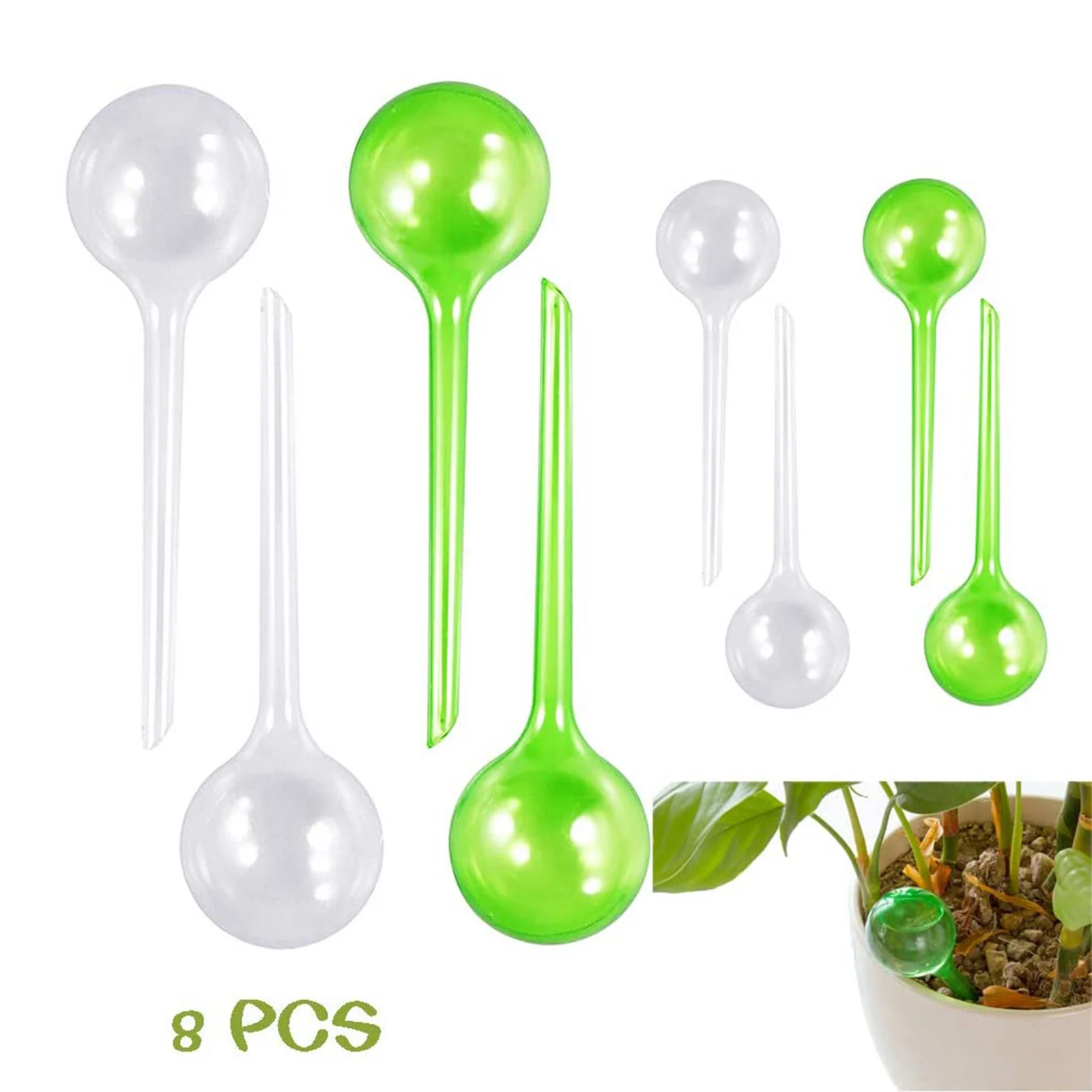 

8Pack Platic Self Watering Bulbs Automatic Drip Irrigation Waterer Tools