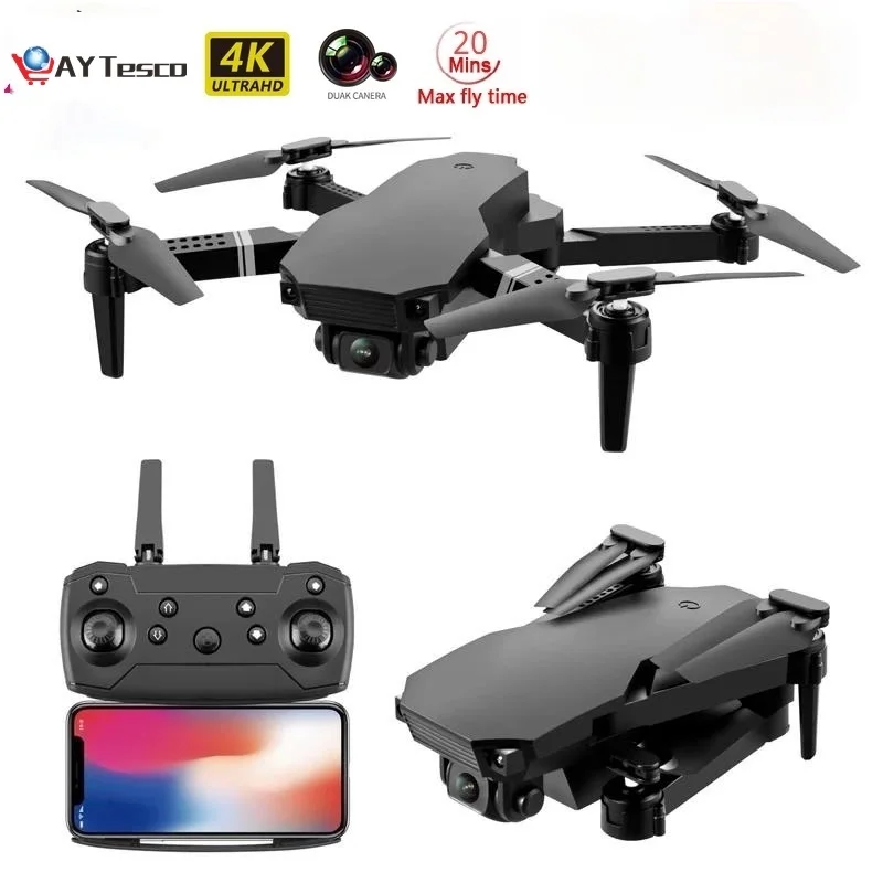 

S70 RC drone 4K HD dual camera foldable height keeping dron WiFi FPV 1080p real-time transmission RC Quadcopter toys for boys