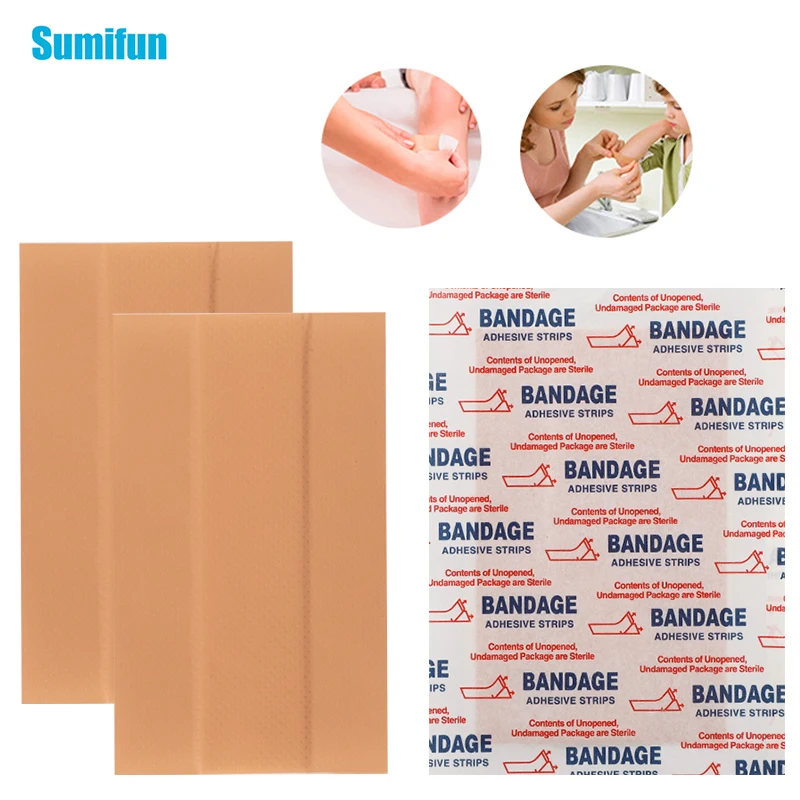 

10-50pcs Large First Aid Woundplast Breathable Medical Adhesive Bandage Surgical Tape Wound Dressing Band Aid Sticking Plaster