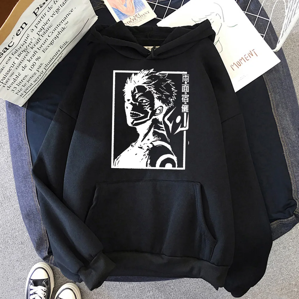 

Anime Jujutsu Kaisen Hoodie Pullovers Tops Loose Long Sleeves Uniex oversized hoodie Men Womens Japanese Crewneck Sweatshirt