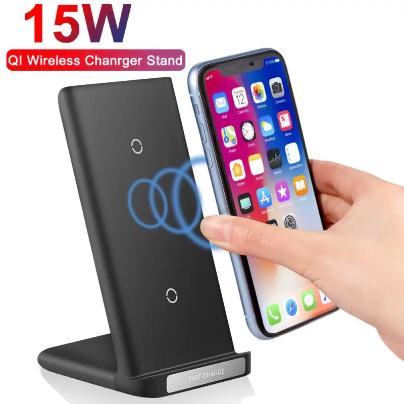 15 Вт Qi Беспроводное зарядное устройство для Samsung Galaxy S20/ S9/ S8/Note9/8 Быстрая зарядка