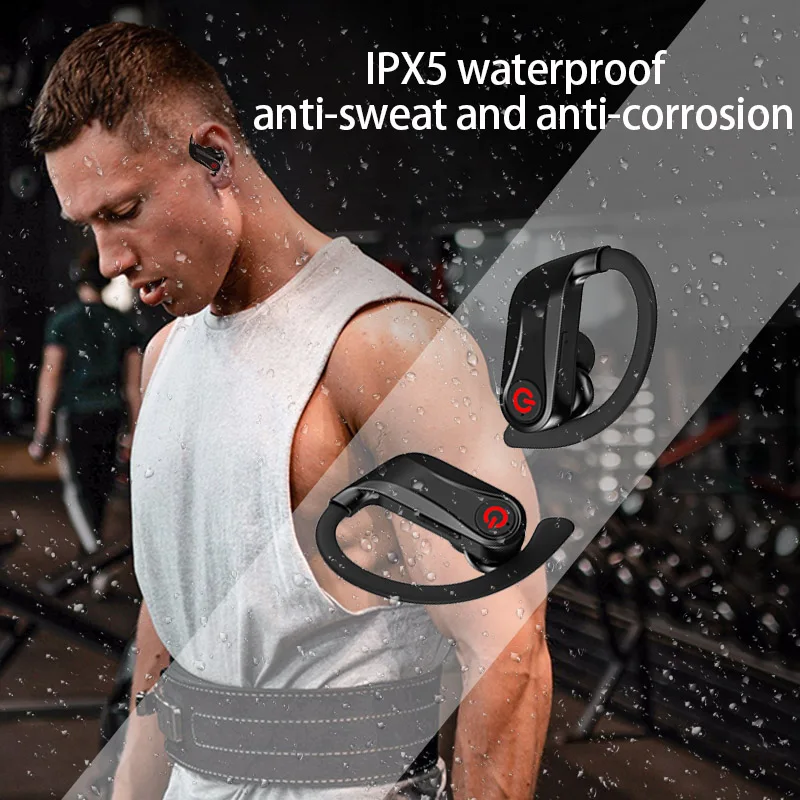Спортивные водонепроницаемые Bluetooth 5 0 беспроводные наушники POWERHBQ PRO TWS с
