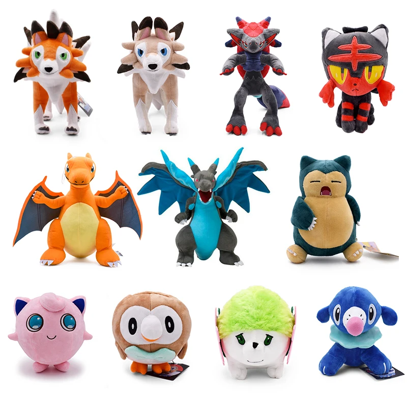 Charizard Lycanroc Zoroark Jigglypuff Shaymin мягкая игрушка из мультфильма прекрасная кукла праздничный подарок на Рождество, Хэллоуин для детей