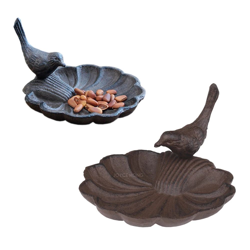 Металлические миски для кормления птиц кормушка миска воды домашнего сада