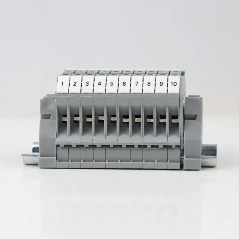 5/10/20 positions UK5N UK series DIN Rail Terminal block kit Screw Clamp strip combination wire connector set 4MM2 | Обустройство