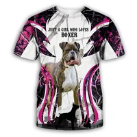 boxer 3d all over printed t shirts women men summer funny dog tees short sleeve t shirts cosplay costumes