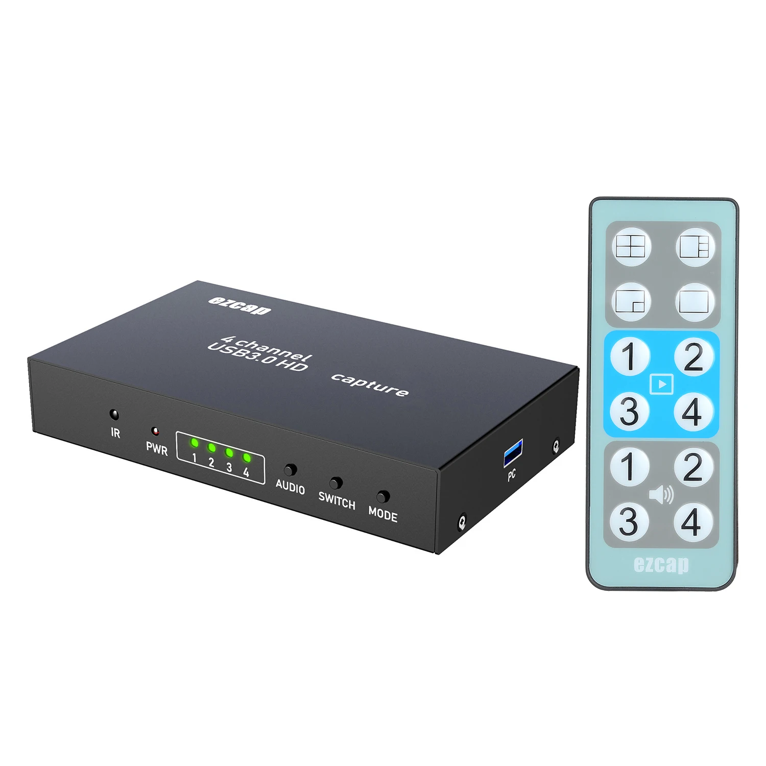Ezcap 264 4x1 hd мульти глазок 4 канальный переключатель экрана 1080P 60fps USB карта
