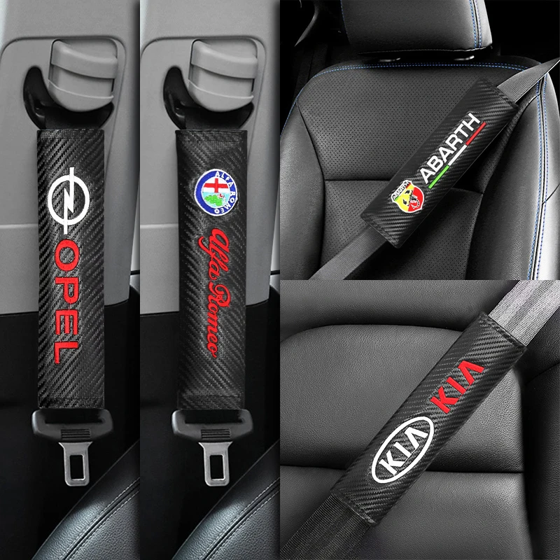 2 шт. накладки на ремень безопасности для bmw M Kia Peugeot Suzuki Skoda Mitsubishi AMG VW|Наклейки