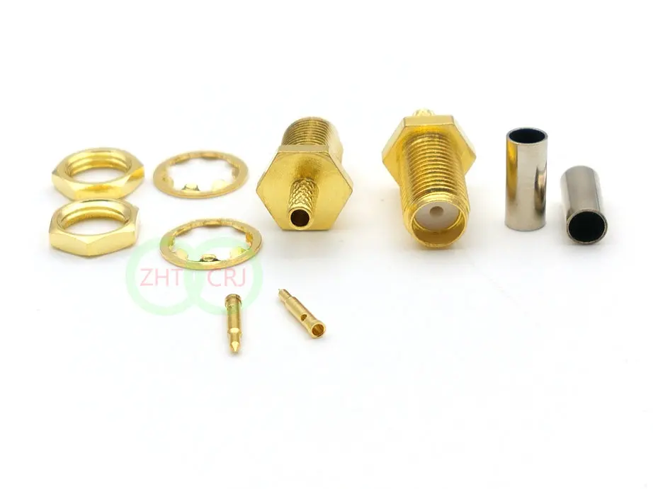 1000 шт. медный RP SMA женский обжимной адаптер для коаксиального кабеля RG316 RG174|adapter