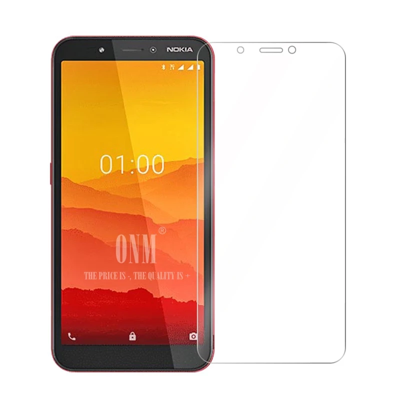 2 шт закаленное стекло для Nokia C1 защита экрана 2.5D 9H Премиум Закаленное Защитная