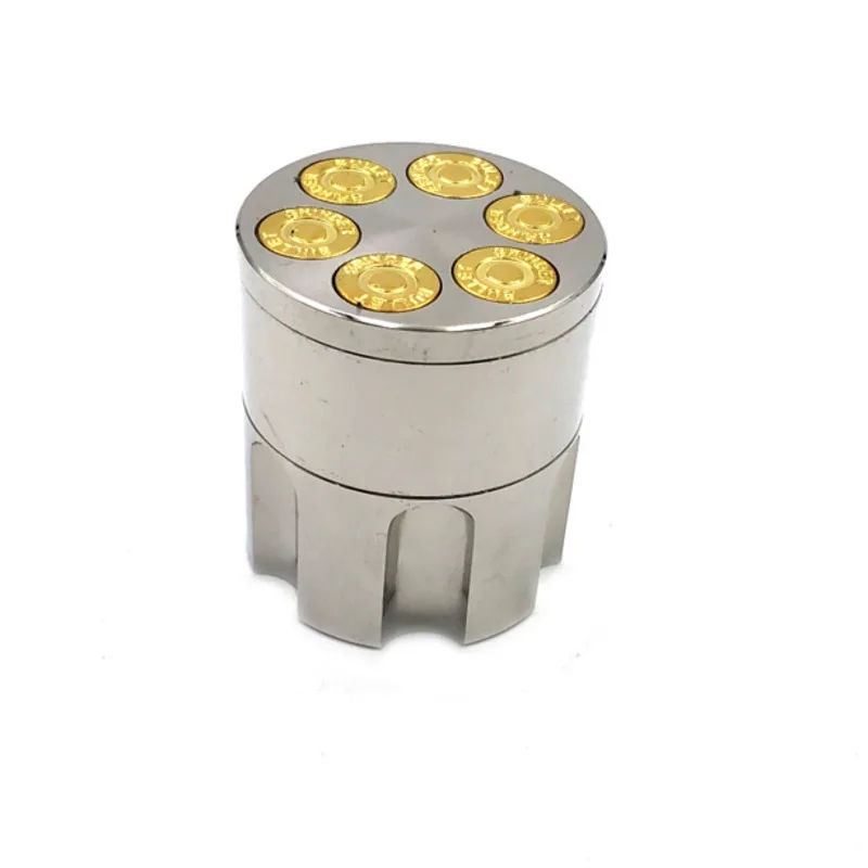 

Herbal Tobacco Grinder 40mm Small Bullet 3 Layer Metal Smoke Mill Zinc Alloy Cigarette Crusher