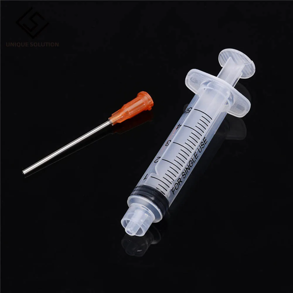 

5Pcs 5ml Syringe Crimp Sealed Blunt Chemical Needle Tips For Liquid Glue Oil Ink