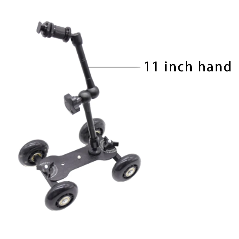 Спортивная камера для фотосъемки на четырех колесах черная ультра Тихая