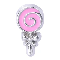 20pcs alloy lollipop floating charms for living lockets glass locket for women diy jewelry making metal bulk wholesale