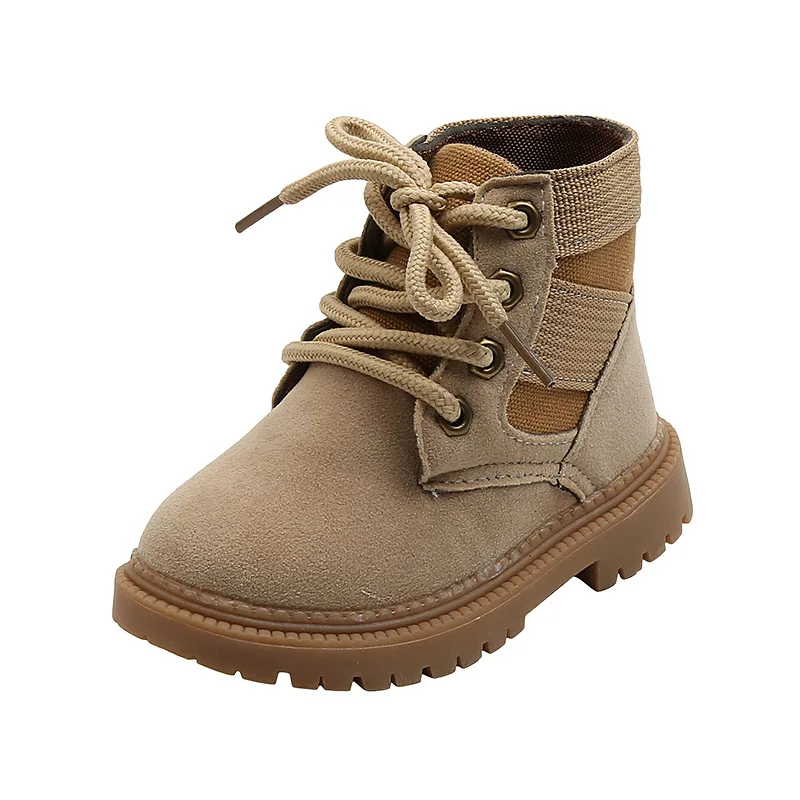 Botas de Moto para ni&ntilde;os, zapatos de viaje de Monta&ntilde;ismo al aire libre, de lona, de alta calidad, E09193, nueva moda, 2021-5