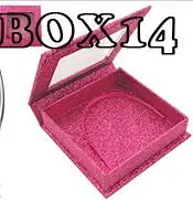 BOX 14 Заказная этикетка посылка коробка для ресниц, без ресниц внутри пользовательская Личная этикетка круглая коробка для продажи kklashes - Цвет: BOX 14
