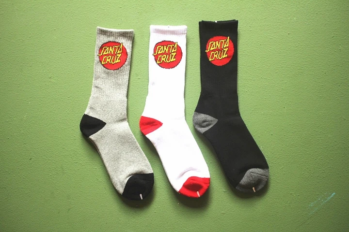 5 пар/лот длинные носки Санта Круз мужские хип хоп Флип скейтборд calcetines