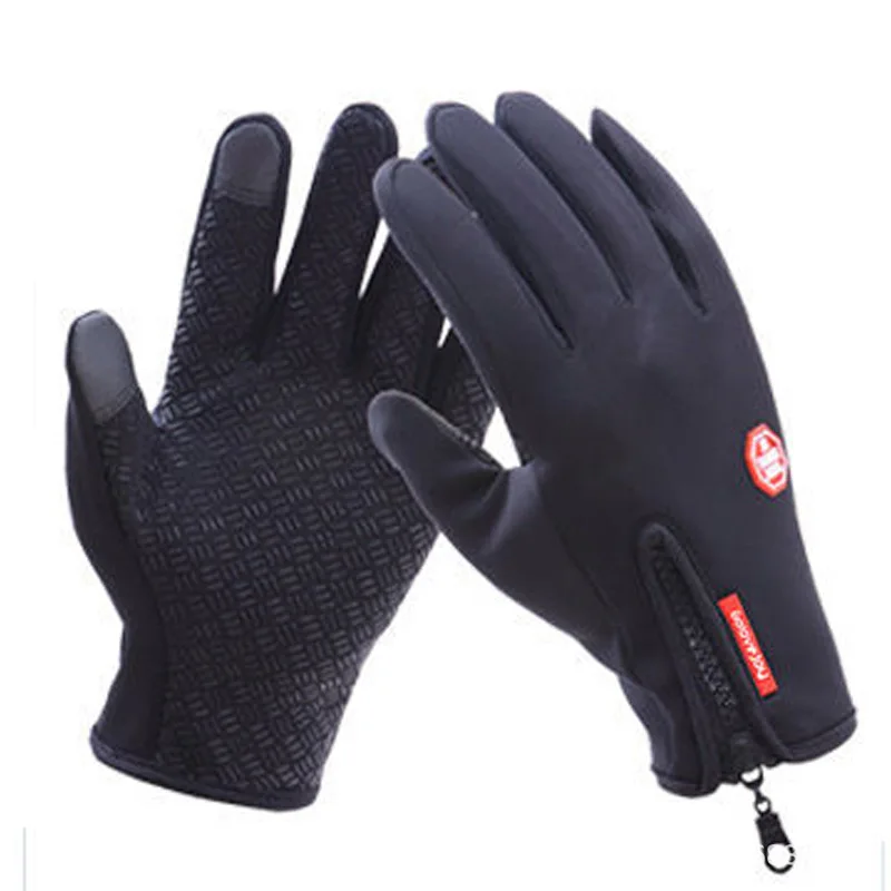 В жокейском стиле Модные Цвет чёрный Обувь для вождения перчатки мужские теплые