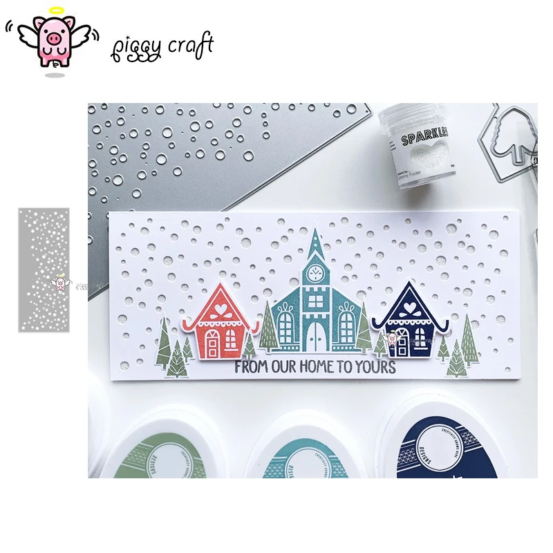 Металлические Вырубные штампы вырезанные формы отверстия снег прямоугольная