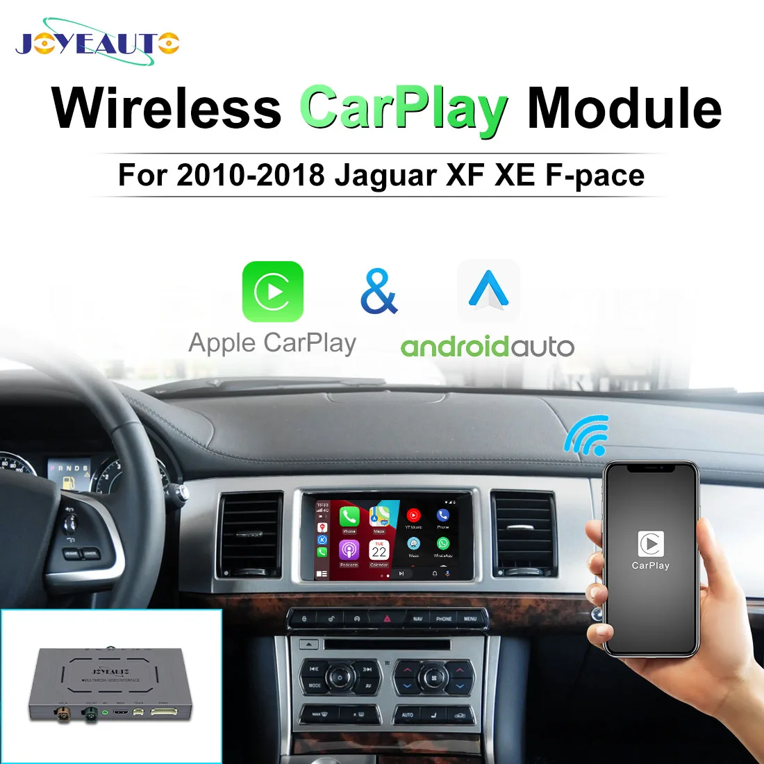 Joyeauto для Jaguar XF XE F-Pace 2010-2018 беспроводной Apple CarPlay Android Авто послепродажный набор