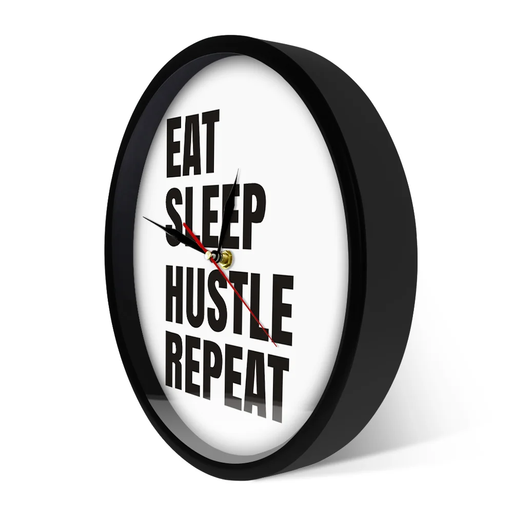 Современные настенные часы с мотивирующей надписью &quotснимать и снимать