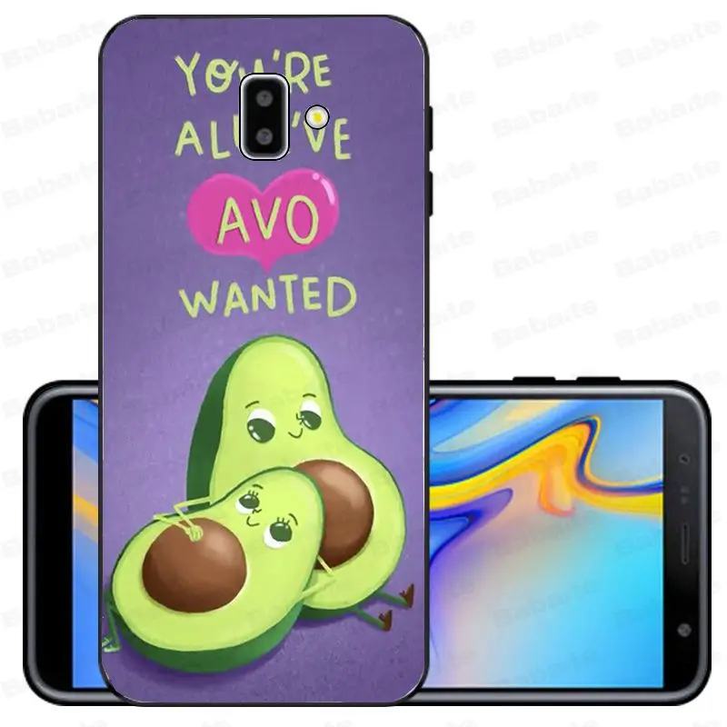 Мягкий чехол из ТПУ с изображением авокадо и фруктов для samsung Galaxy j6 plus A6 A8 A9 A10 A30 A50 |