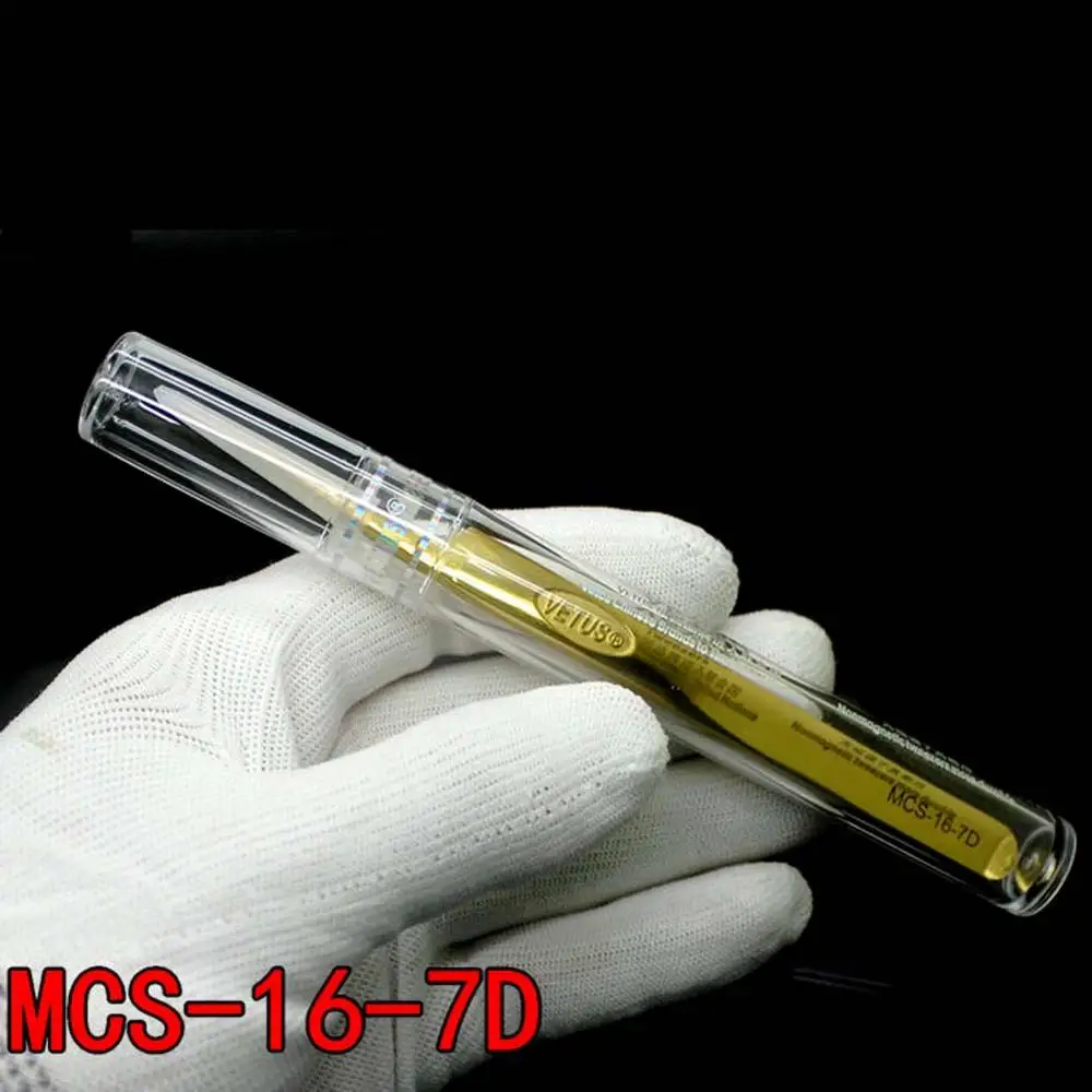 Vetus MCS Профессиональный пинцет для наращивания ресниц 1 шт. инструменты