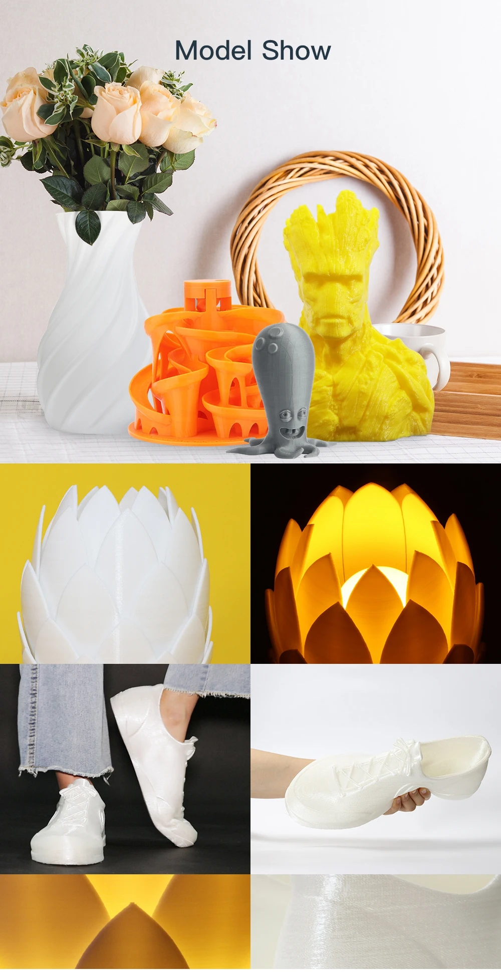 Anycubic 3d принтер anycubic Chiron плюс большой размер печати дешевый 3D принтер 400*400*450 мм печать DIY наборы FDM TFT impresora 3d